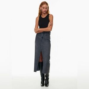 Aritzia Denim forum 90s maxi jean skirt 25